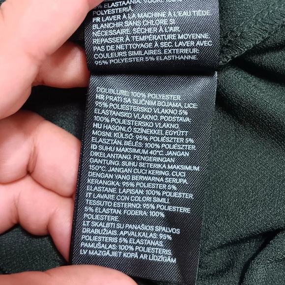 H&M Deep Green Long Sleeve Dress - Picture 8 of 10